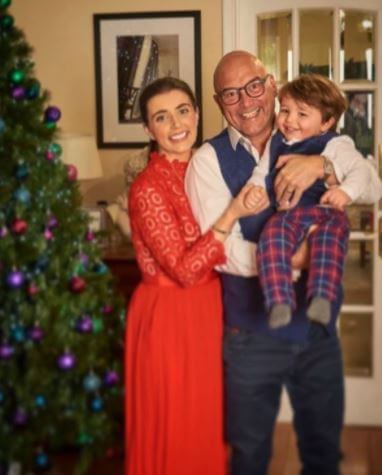 Anne-Marie Sterpini with her husband Gregg Wallace and son.